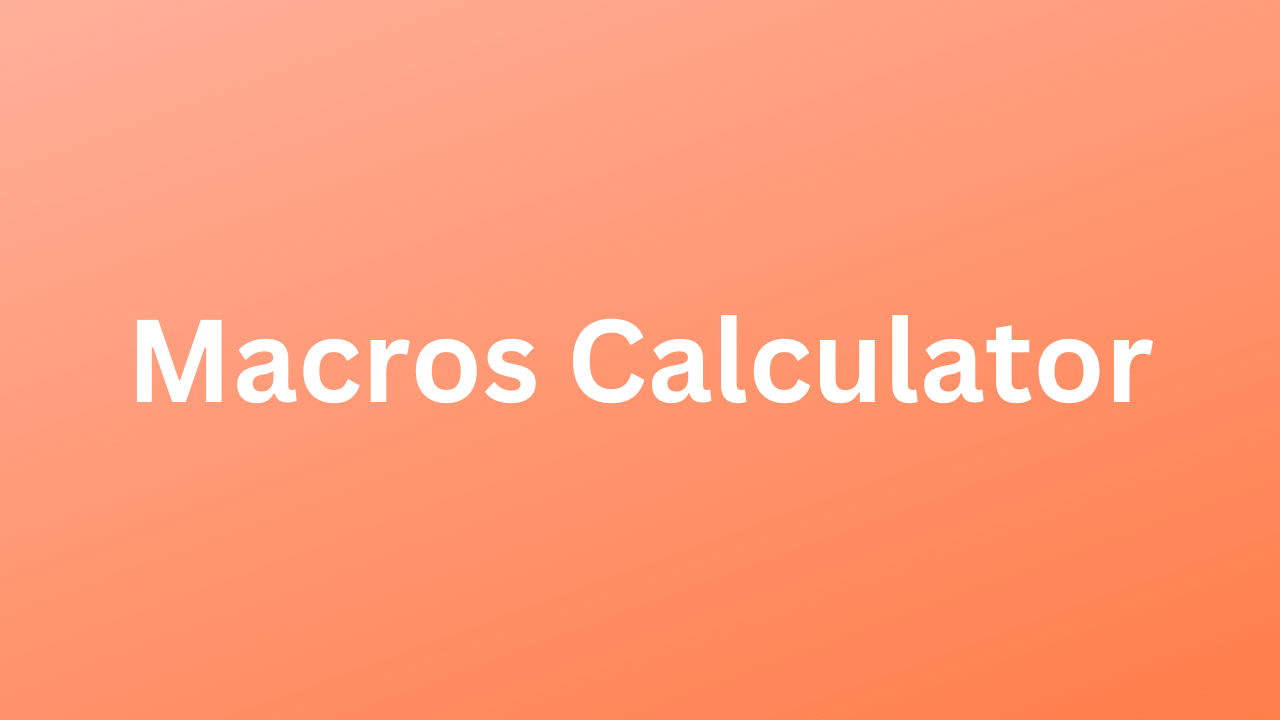 Macros Calculator Logo